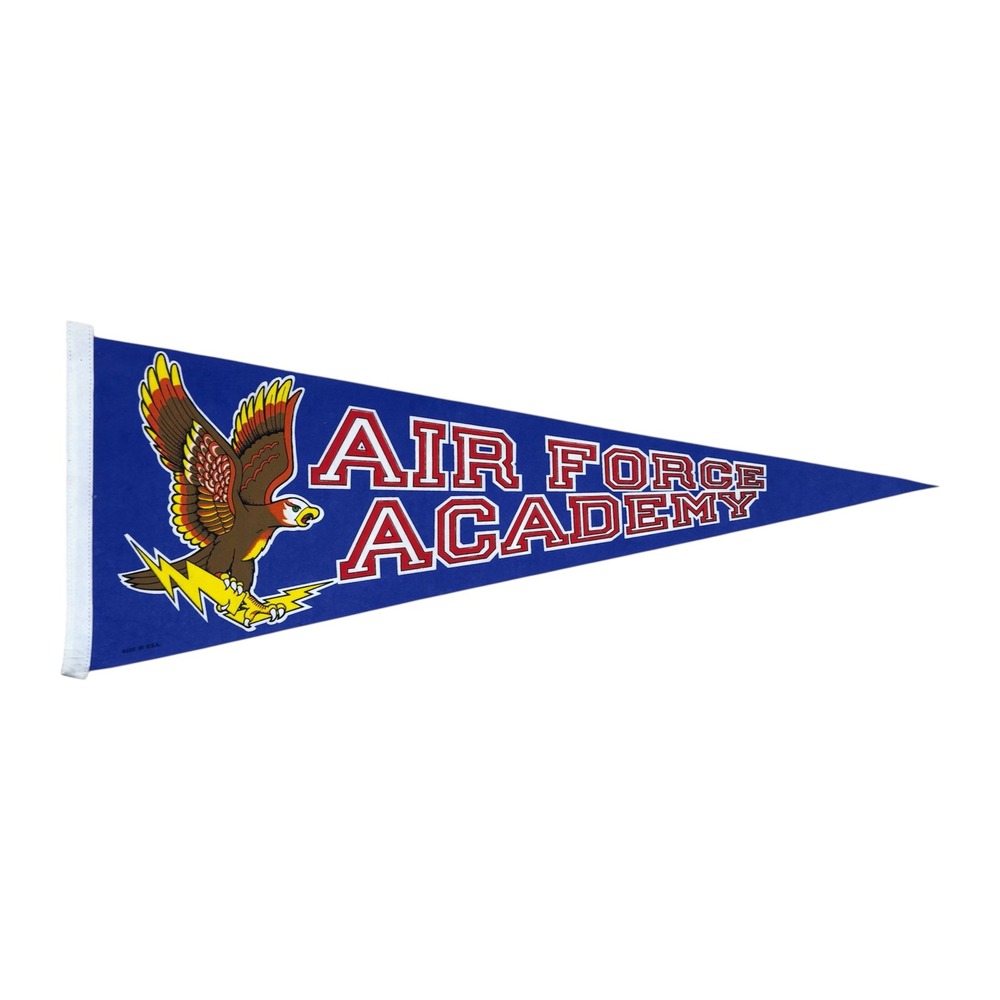 Vtg‎ Air Force Academy Pennant USA Military Felt Wall Banner Late 60s Early 70s